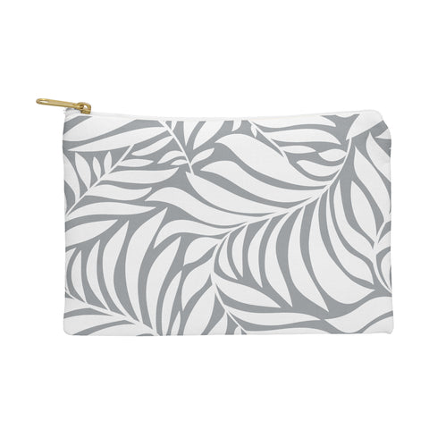 Heather Dutton Flowing Leaves Gray Pouch