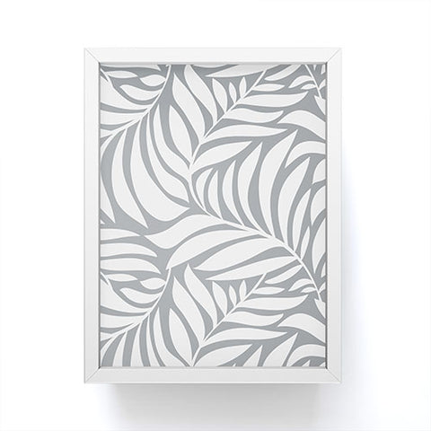 Heather Dutton Flowing Leaves Gray Framed Mini Art Print
