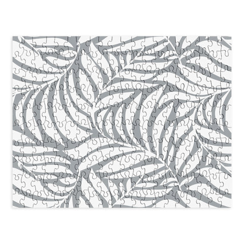 Heather Dutton Flowing Leaves Gray Puzzle