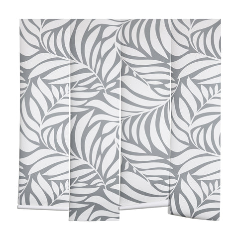 Heather Dutton Flowing Leaves Gray Wall Mural