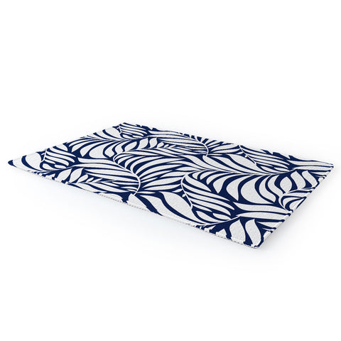 Heather Dutton Flowing Leaves Navy Area Rug