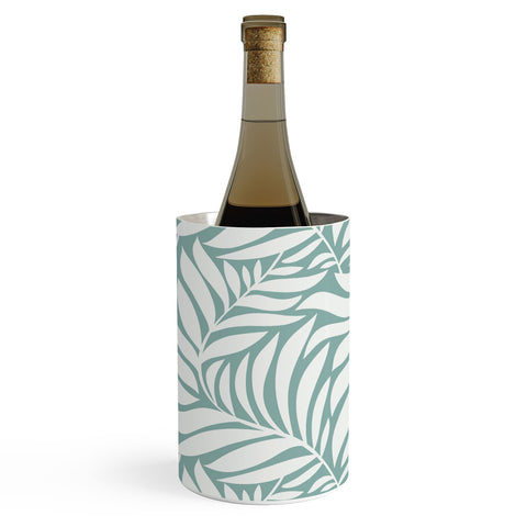 Heather Dutton Flowing Leaves Seafoam Wine Chiller