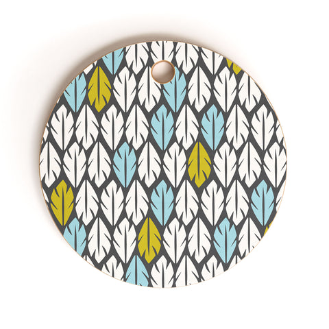 Heather Dutton Foliar Cutting Board Round