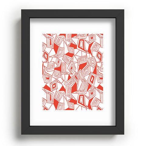 Heather Dutton Fragmented Flame Recessed Framing Rectangle