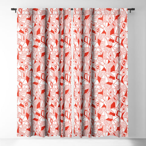 Heather Dutton Fragmented Flame Blackout Window Curtain