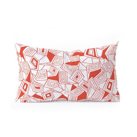 Heather Dutton Fragmented Flame Oblong Throw Pillow