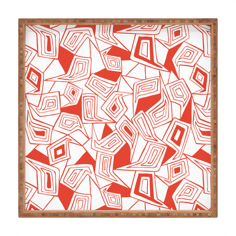 Heather Dutton Fragmented Flame Square Tray