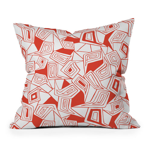 Heather Dutton Fragmented Flame Throw Pillow