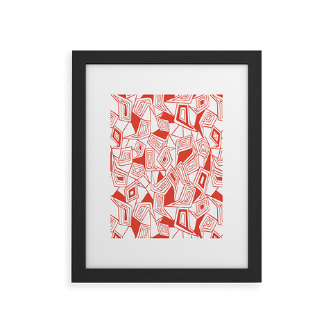 Heather Dutton Fragmented Flame Framed Art Print