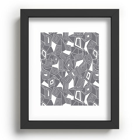 Heather Dutton Fragmented Grey Recessed Framing Rectangle