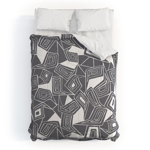 Heather Dutton Fragmented Grey Comforter