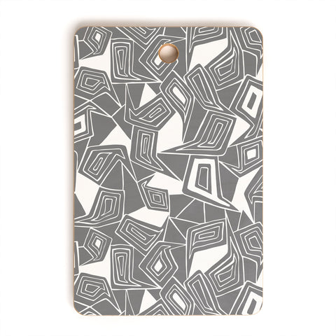Heather Dutton Fragmented Grey Cutting Board Rectangle