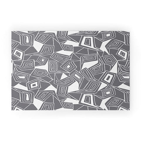 Heather Dutton Fragmented Grey Welcome Mat