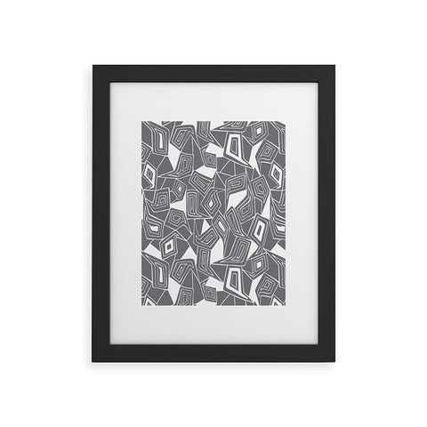 Heather Dutton Fragmented Grey Framed Art Print