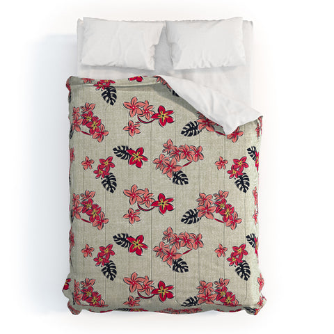 Heather Dutton Frangipani Pink Punch Comforter