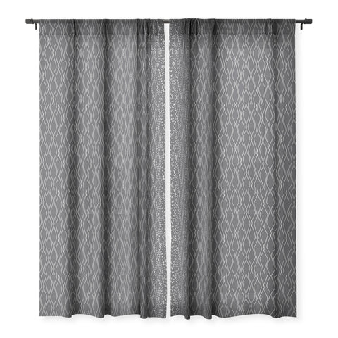 Heather Dutton Fuge Slate Sheer Window Curtain