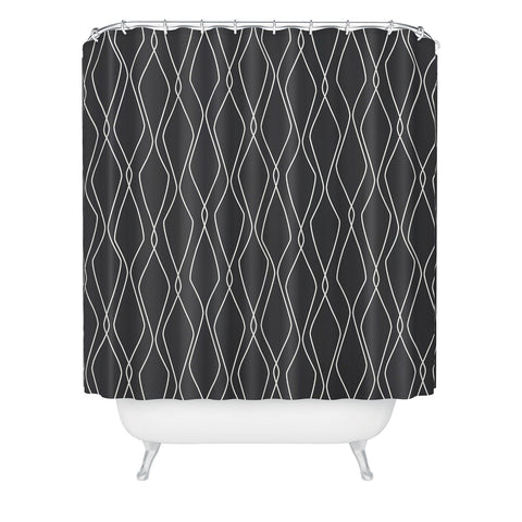Heather Dutton Fuge Slate Shower Curtain