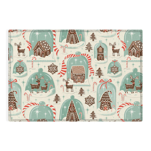 Heather Dutton Gingerbread Village Cream Outdoor Rug