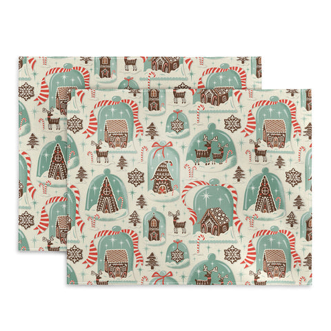Heather Dutton Gingerbread Village Cream Placemat
