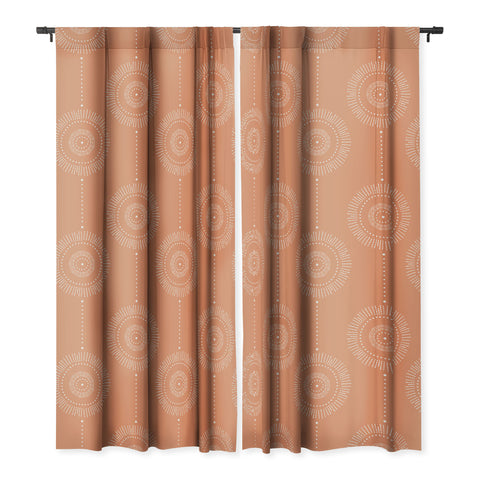 Heather Dutton Glimmer Melon Blackout Window Curtain