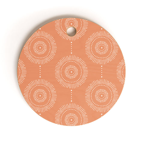 Heather Dutton Glimmer Melon Cutting Board Round