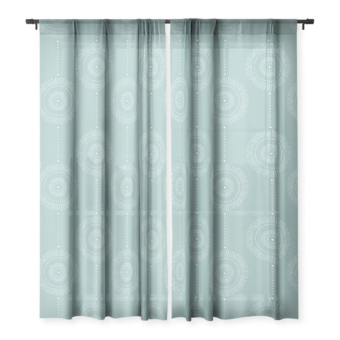 Heather Dutton Glimmer Mist Sheer Window Curtain
