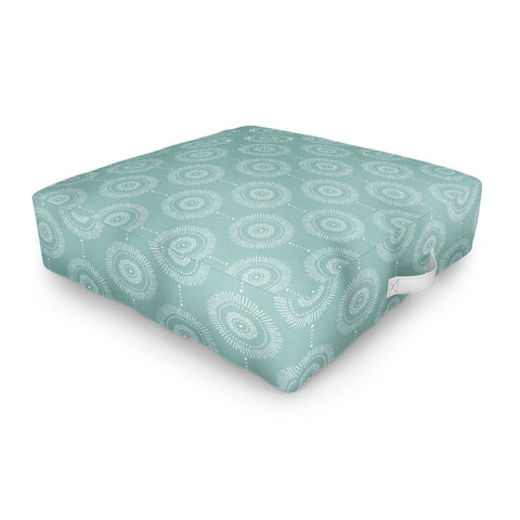 Heather Dutton Glimmer Mist Outdoor Floor Cushion