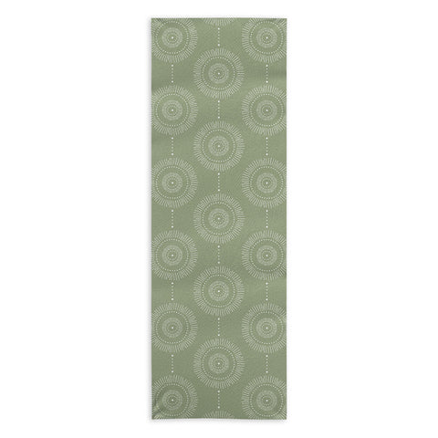 Heather Dutton Glimmer Sage Yoga Towel