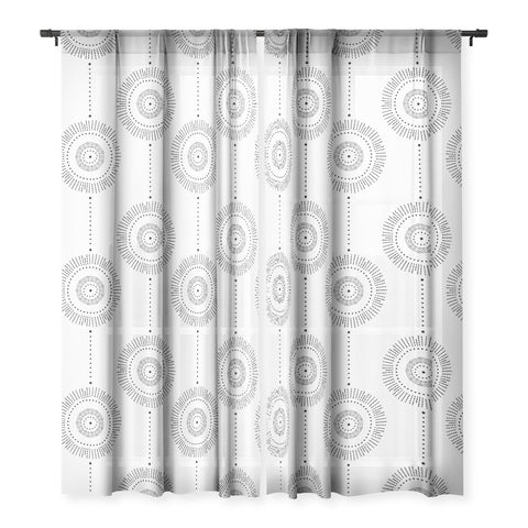 Heather Dutton Glimmer Stone Sheer Window Curtain