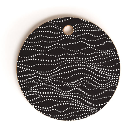 Heather Dutton Gossamer Midnight Cutting Board Round