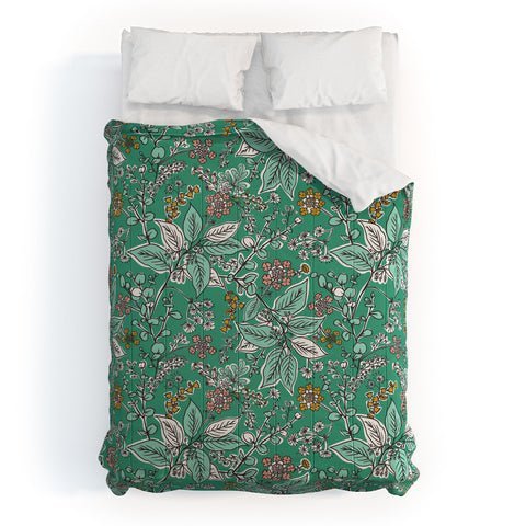 Heather Dutton Gracelyn Green Comforter