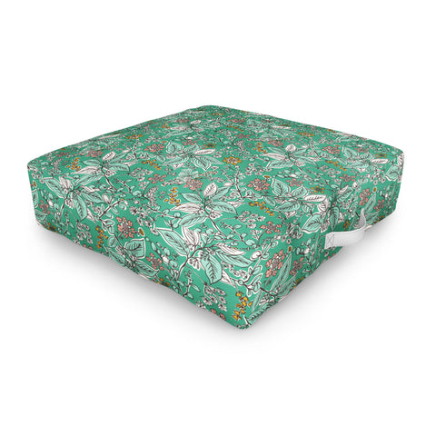 Heather Dutton Gracelyn Green Outdoor Floor Cushion