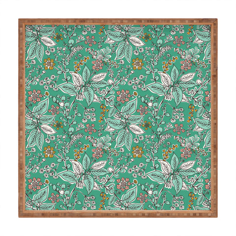 Heather Dutton Gracelyn Green Square Tray