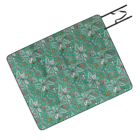 Heather Dutton Gracelyn Green Picnic Blanket