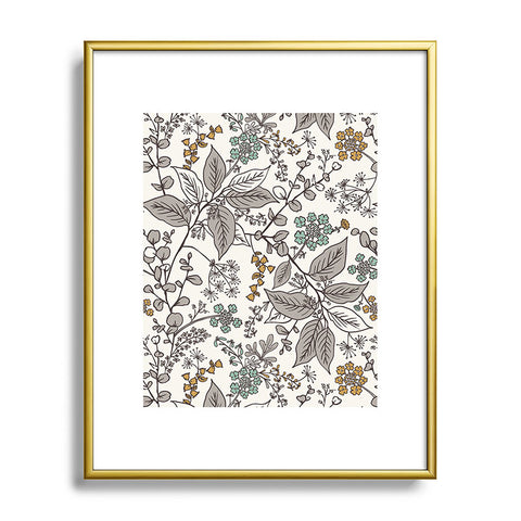 Heather Dutton Gracelyn Ivory Metal Framed Art Print