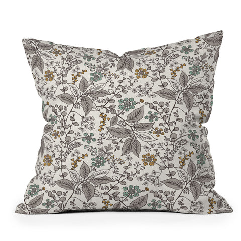 Heather Dutton Gracelyn Ivory Throw Pillow