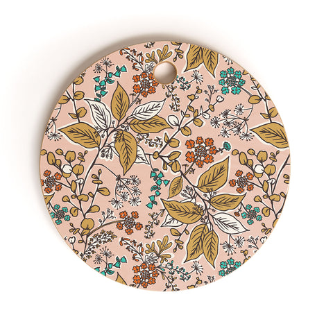 Heather Dutton Gracelyn Peach Cutting Board Round