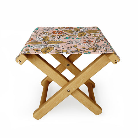 Heather Dutton Gracelyn Peach Folding Stool