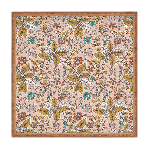 Heather Dutton Gracelyn Peach Square Tray