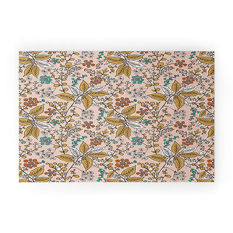 Heather Dutton Gracelyn Peach Welcome Mat