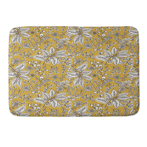 Heather Dutton Gracelyn Yellow Memory Foam Bath Mat
