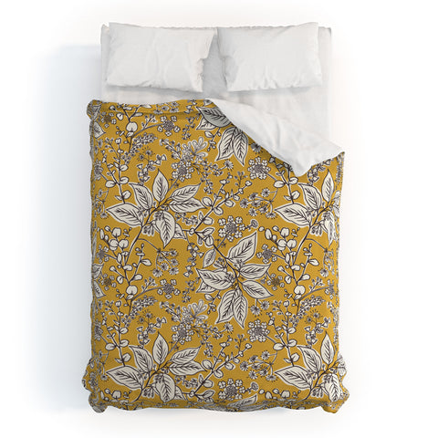 Heather Dutton Gracelyn Yellow Duvet Cover