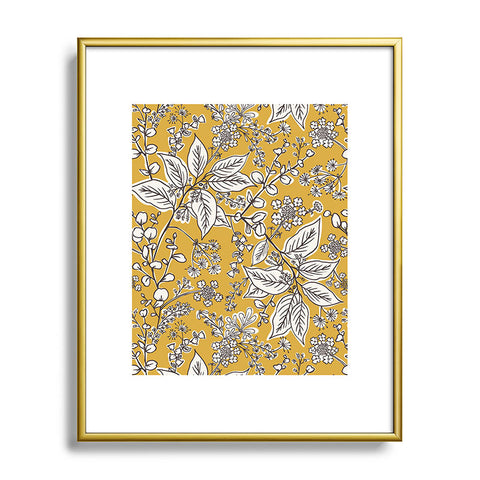 Heather Dutton Gracelyn Yellow Metal Framed Art Print