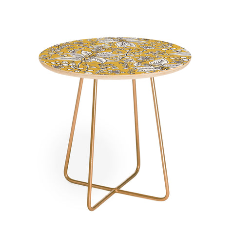 Heather Dutton Gracelyn Yellow Round Side Table