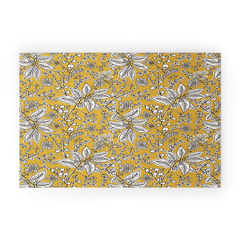 Heather Dutton Gracelyn Yellow Welcome Mat