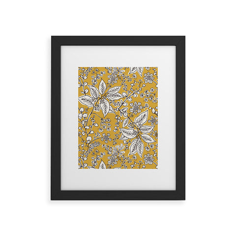 Heather Dutton Gracelyn Yellow Framed Art Print