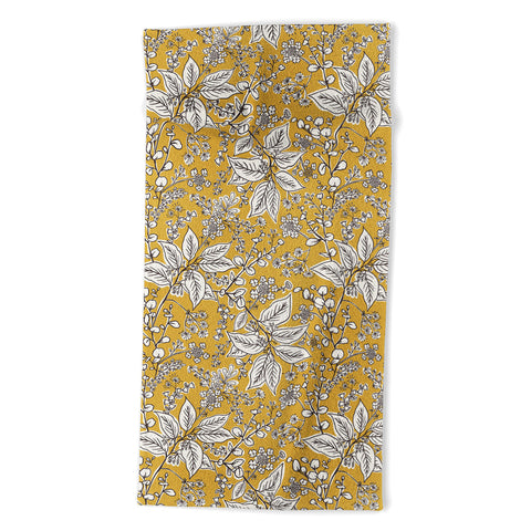 Heather Dutton Gracelyn Yellow Beach Towel