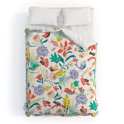 Heather Dutton Gracies Garden Duvet Cover