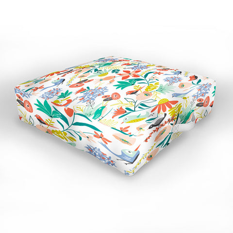 Heather Dutton Gracies Garden Outdoor Floor Cushion