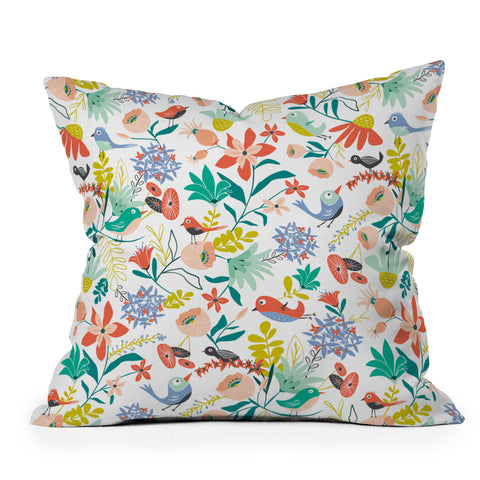 Heather Dutton Gracies Garden Throw Pillow